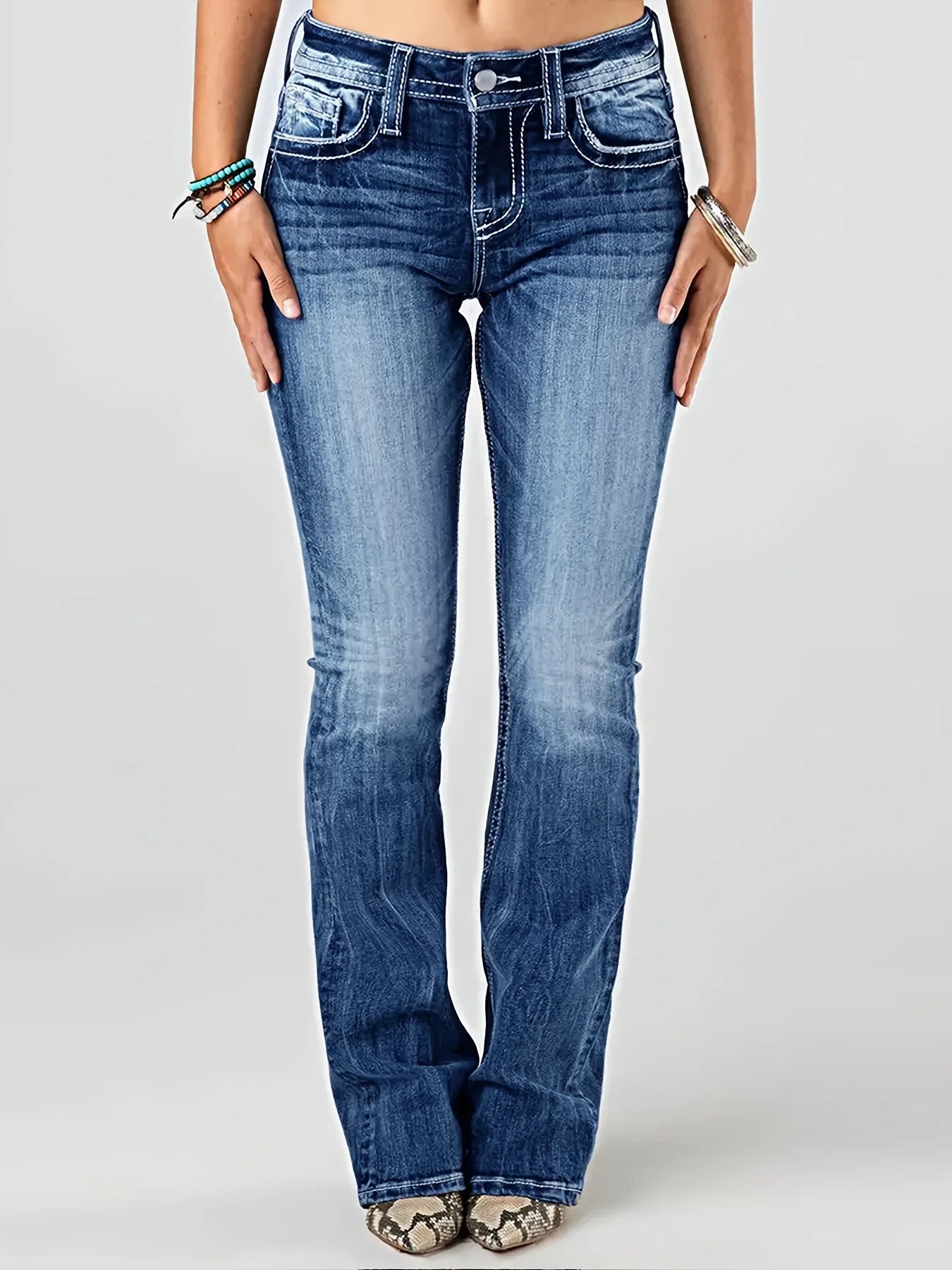WINGS FLARED JEANS