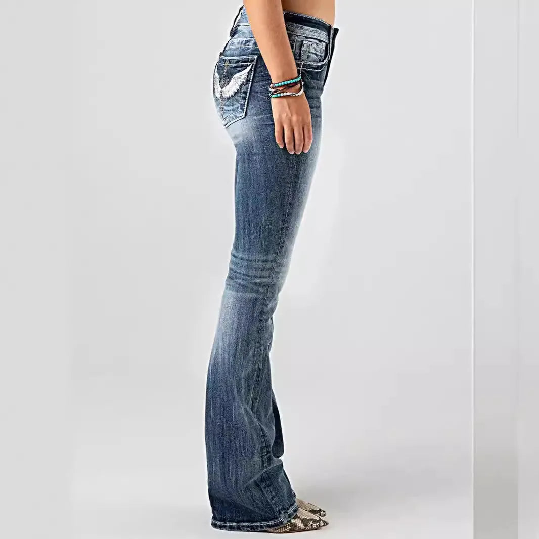 WINGS FLARED JEANS