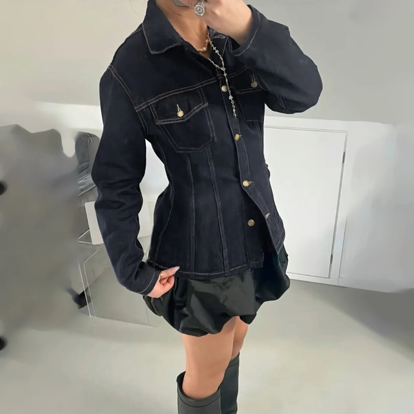 LONG SLEEVE DENIM