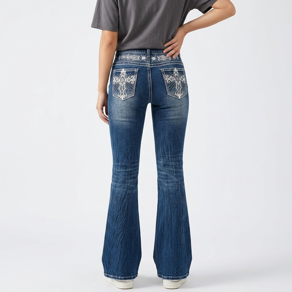 CREST FLARED JEANS