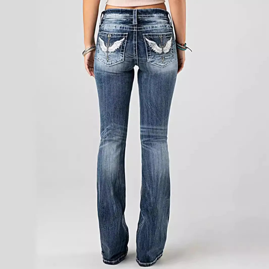 WINGS FLARED JEANS