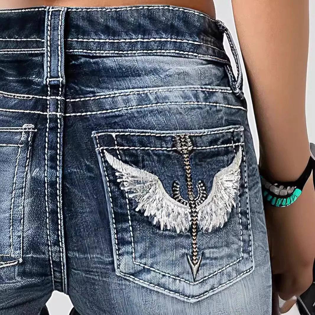 WINGS FLARED JEANS