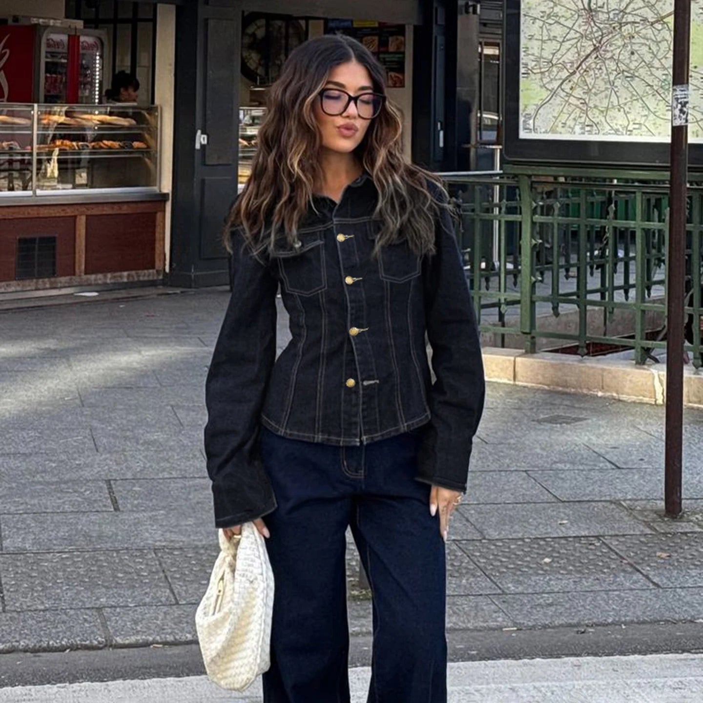 LONG SLEEVE DENIM