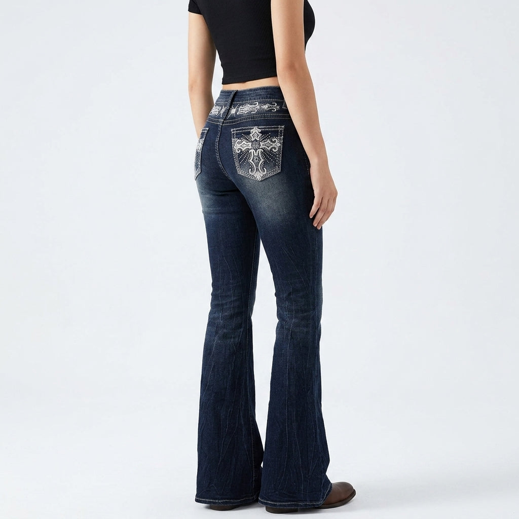 CREST FLARED JEANS