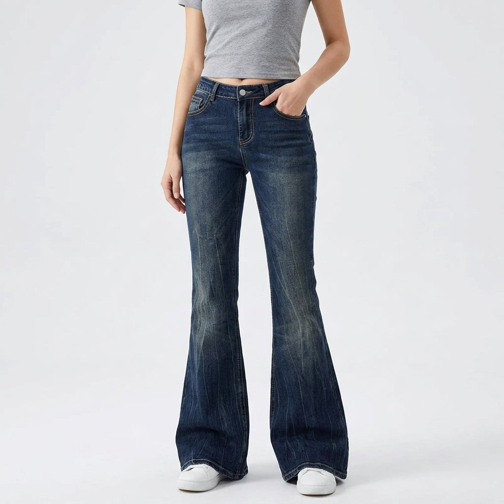 CREST FLARED JEANS